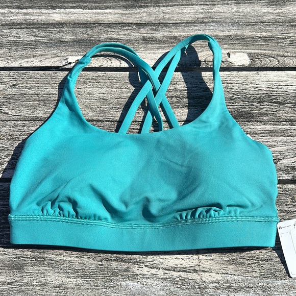 Lululemon Energy Bra Medium Support, B–D Cups
Teal Lagoon size 6 NWT - Picture 2 of 9
